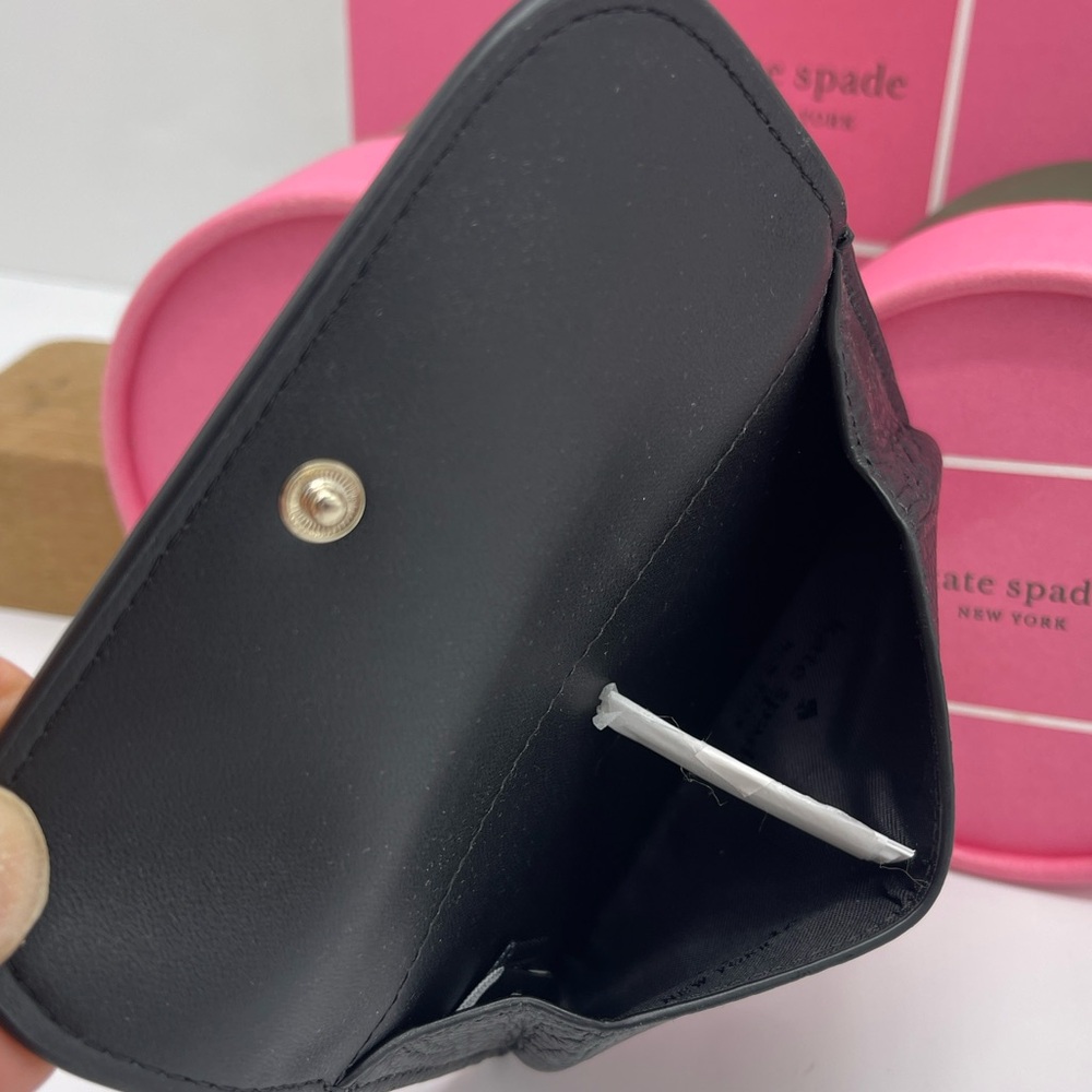 Kate Spade Dumpling Small Pebble Leather Flap Card Holder Wallet
Black
NWT - Picture 16 of 16